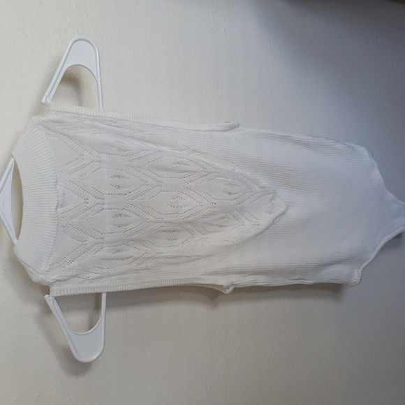 Free People NWT On Point Bodysuit White Medium M - Picture 7 of 7